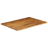 Bordplate 90x80x2,5 cm naturlig kant heltre mango