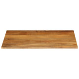 Bordplate 90x80x2,5 cm naturlig kant heltre mango