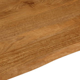 Bordplate 90x80x2,5 cm naturlig kant heltre mango