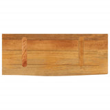 Bordplate naturlig kant 80x30x3,8 cm heltre mango