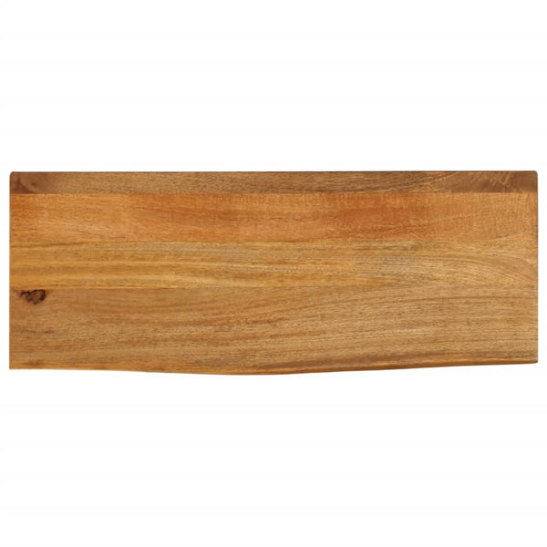 Bordplate naturlig kant 90x30x3,8 cm heltre mango