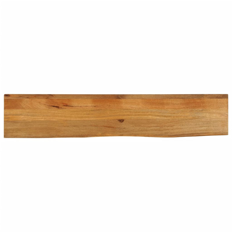 Bordplate naturlig kant 140x30x3,8 cm heltre mango