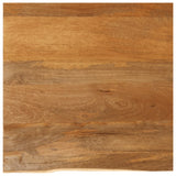 Bordplate naturlig kant 40x40x3,8 cm heltre mango