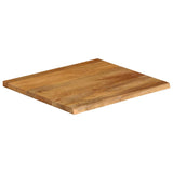 Bordplate naturlig kant 40x40x3,8 cm heltre mango