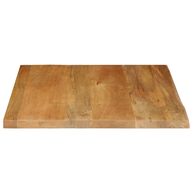 Bordplate naturlig kant 40x40x3,8 cm heltre mango