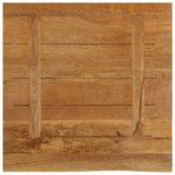 Bordplate naturlig kant 40x40x3,8 cm heltre mango