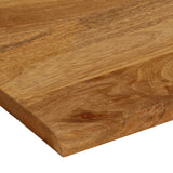 Bordplate naturlig kant 40x40x3,8 cm heltre mango