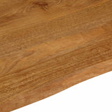 Bordplate naturlig kant 40x40x3,8 cm heltre mango