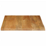 Bordplate 60x60x3,8 cm naturlig kant heltre mango