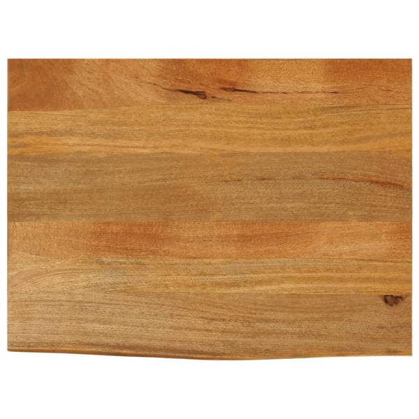 Bordplate naturlig kant 80x60x3,8 cm heltre mango