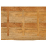 Bordplate naturlig kant 90x60x3,8 cm heltre mango