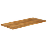 Bordplate 140x60x3,8 cm naturlig kant heltre mango