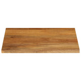 Bordplate naturlig kant 80x80x3,8 cm heltre mango