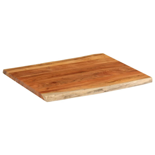 Bordplate 100x80x3,8 cm rektangulær heltre akasie naturlig kant