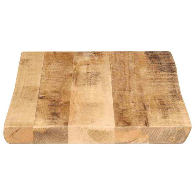 Bordplate naturlig kant 50x40x2,5 cm grovt heltre mangotre