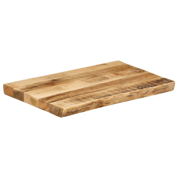 Bordplate naturlig kant 70x40x2,5 cm grovt heltre mangotre