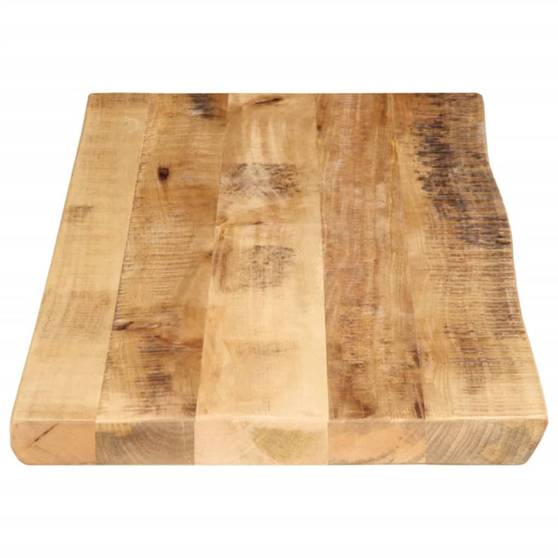 Bordplate naturlig kant 80x40x2,5 cm grovt heltre mangotre