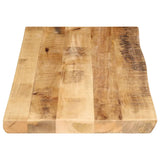 Bordplate naturlig kant 100x40x2,5 cm grovt heltre mangotre