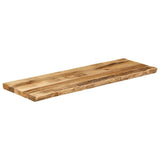 Bordplate naturlig kant 120x40x2,5 cm grovt heltre mangotre