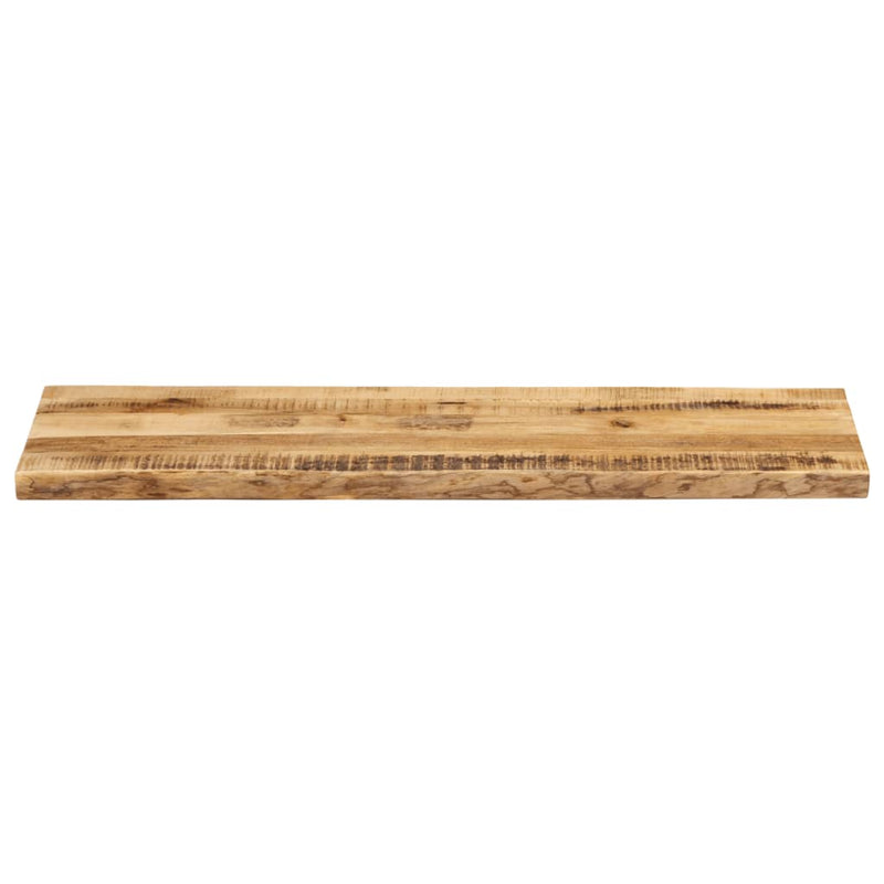 Bordplate naturlig kant 120x40x2,5 cm grovt heltre mangotre