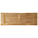 Bordplate naturlig kant 120x40x2,5 cm grovt heltre mangotre