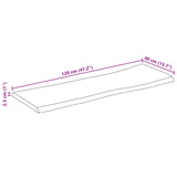 Bordplate naturlig kant 120x40x2,5 cm grovt heltre mangotre