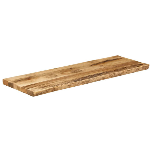 Bordplate naturlig kant 140x40x2,5 cm grovt heltre mangotre