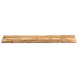 Bordplate naturlig kant 160x40x2,5 cm grovt heltre mangotre