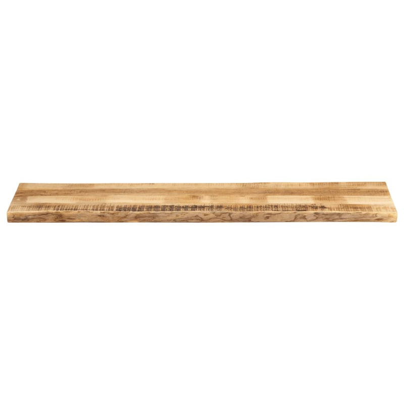 Bordplate naturlig kant 160x40x2,5 cm grovt heltre mangotre