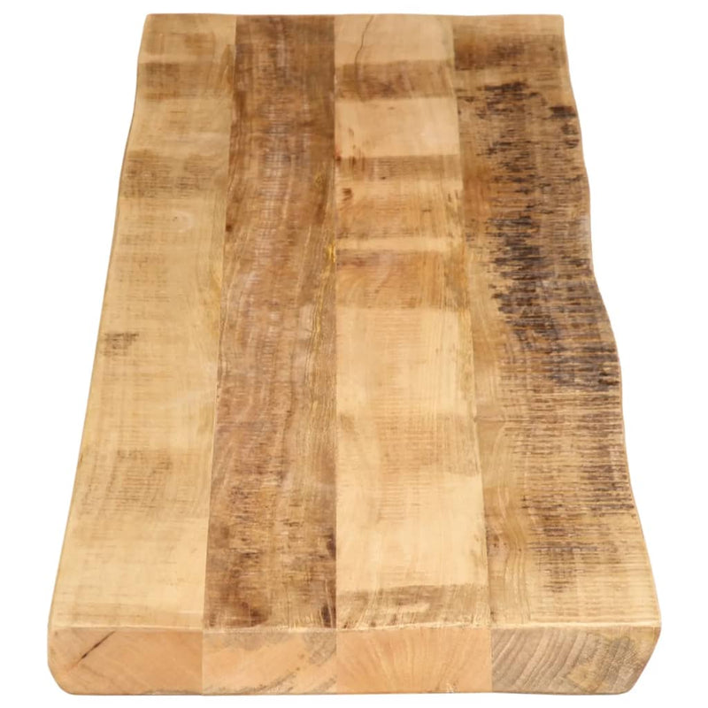 Bordplate naturlig kant 160x40x2,5 cm grovt heltre mangotre