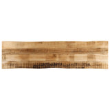 Bordplate naturlig kant 180x40x2,5 cm grovt heltre mangotre