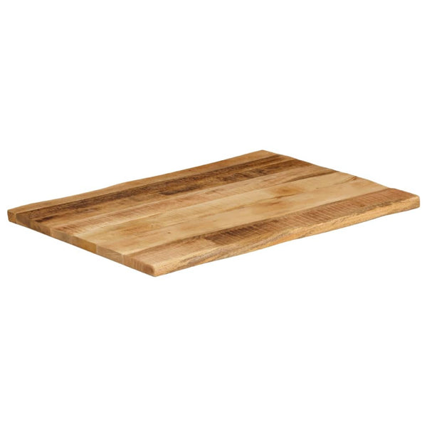 Bordplate naturlig kant 90x60x2,5 cm grovt heltre mangotre