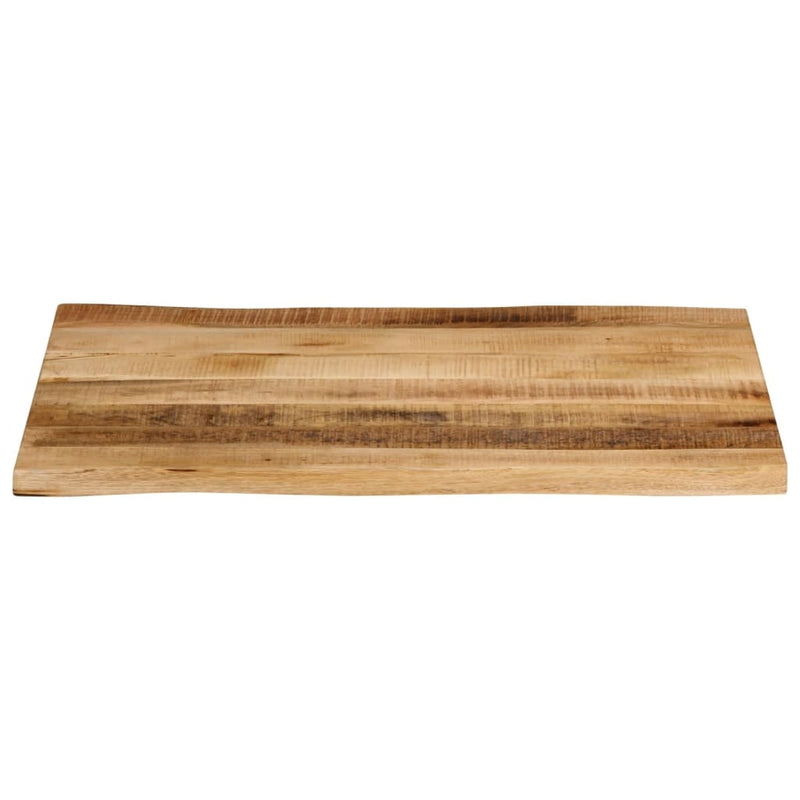 Bordplate naturlig kant 90x60x2,5 cm grovt heltre mangotre