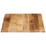 Bordplate naturlig kant 90x60x2,5 cm grovt heltre mangotre