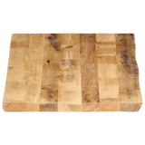 Bordplate naturlig kant 100x60x2,5 cm grovt heltre mangotre