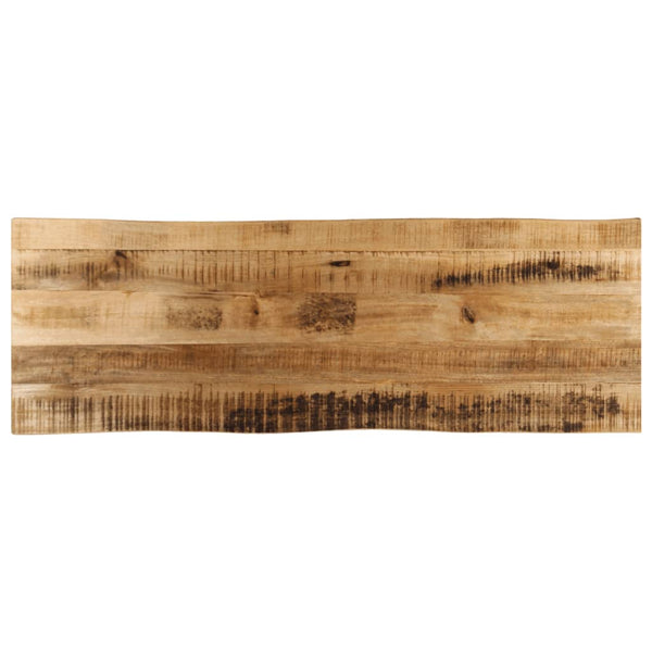 Bordplate naturlig kant 120x40x3,8 cm grovt heltre mangotre