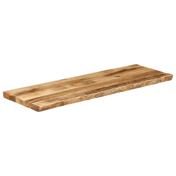 Bordplate naturlig kant 120x40x3,8 cm grovt heltre mangotre