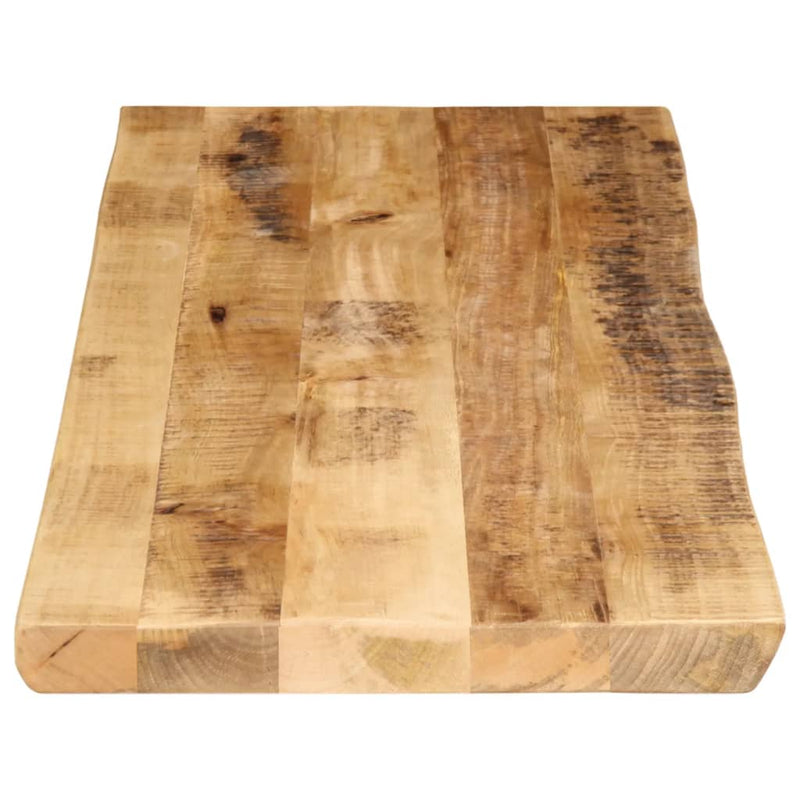 Bordplate naturlig kant 140x40x3,8 cm grovt heltre mangotre