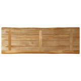 Bordplate naturlig kant 140x40x3,8 cm grovt heltre mangotre