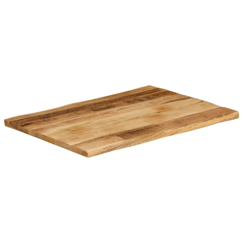 Bordplate naturlig kant 70x60x3,8 cm grovt heltre mangotre