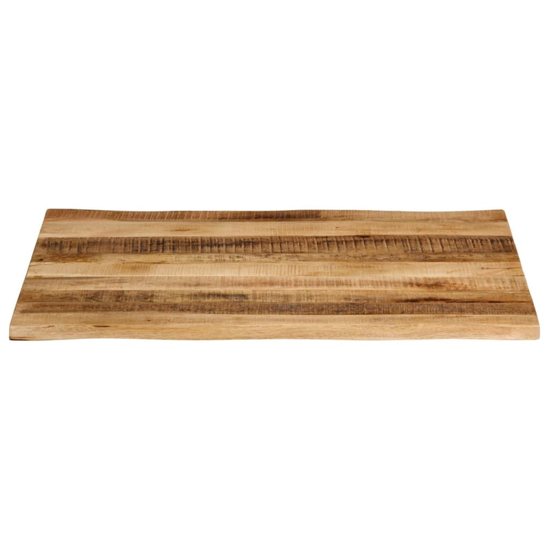 Bordplate naturlig kant 90x80x3,8 cm grovt heltre mangotre