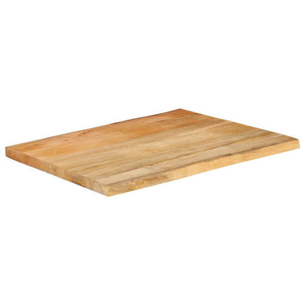 Bordplate 90x60x2,5 cm naturlig kant heltre mango