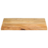 Bordplate 90x60x2,5 cm naturlig kant heltre mango