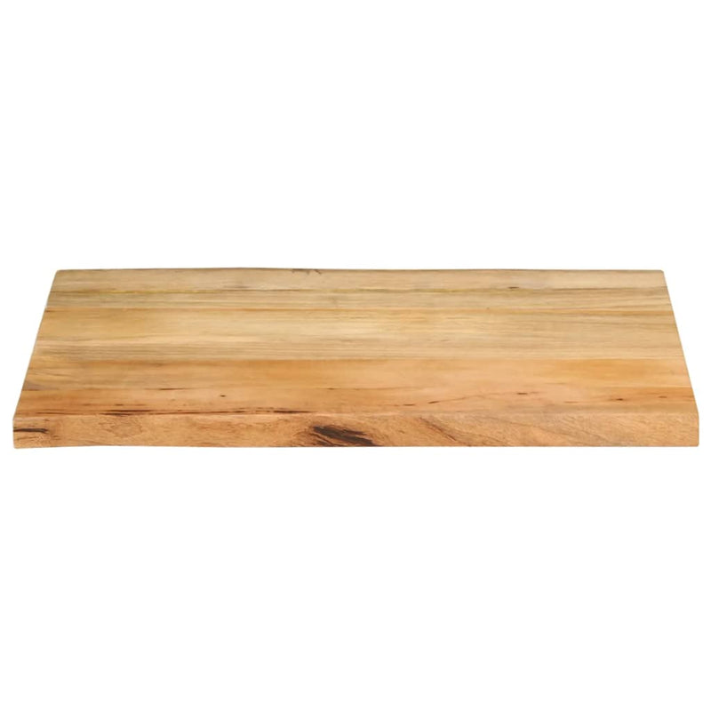 Bordplate 90x60x2,5 cm naturlig kant heltre mango