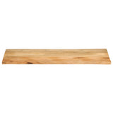 Bordplate 140x60x2,5 cm naturlig kant heltre mango