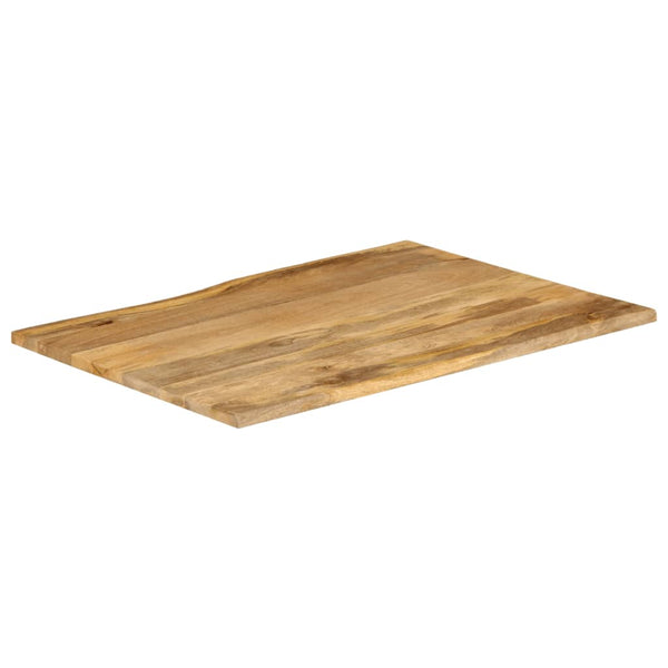 Bordplate 100x80x2,5 cm naturlig kant heltre mango