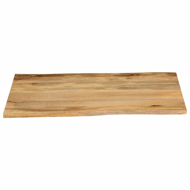 Bordplate 100x80x2,5 cm naturlig kant heltre mango