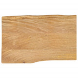 Bordplate 50x40x3,8 cm naturlig kant heltre mango