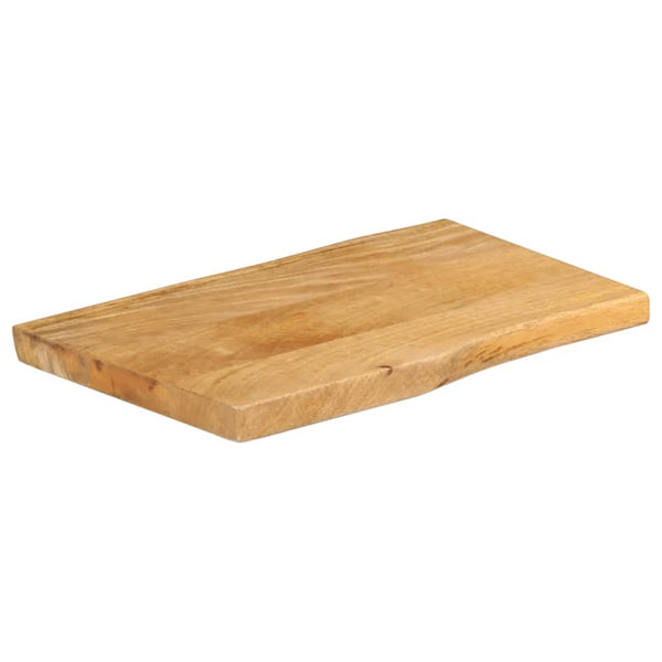 Bordplate 50x40x3,8 cm naturlig kant heltre mango