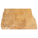 Bordplate 50x40x3,8 cm naturlig kant heltre mango